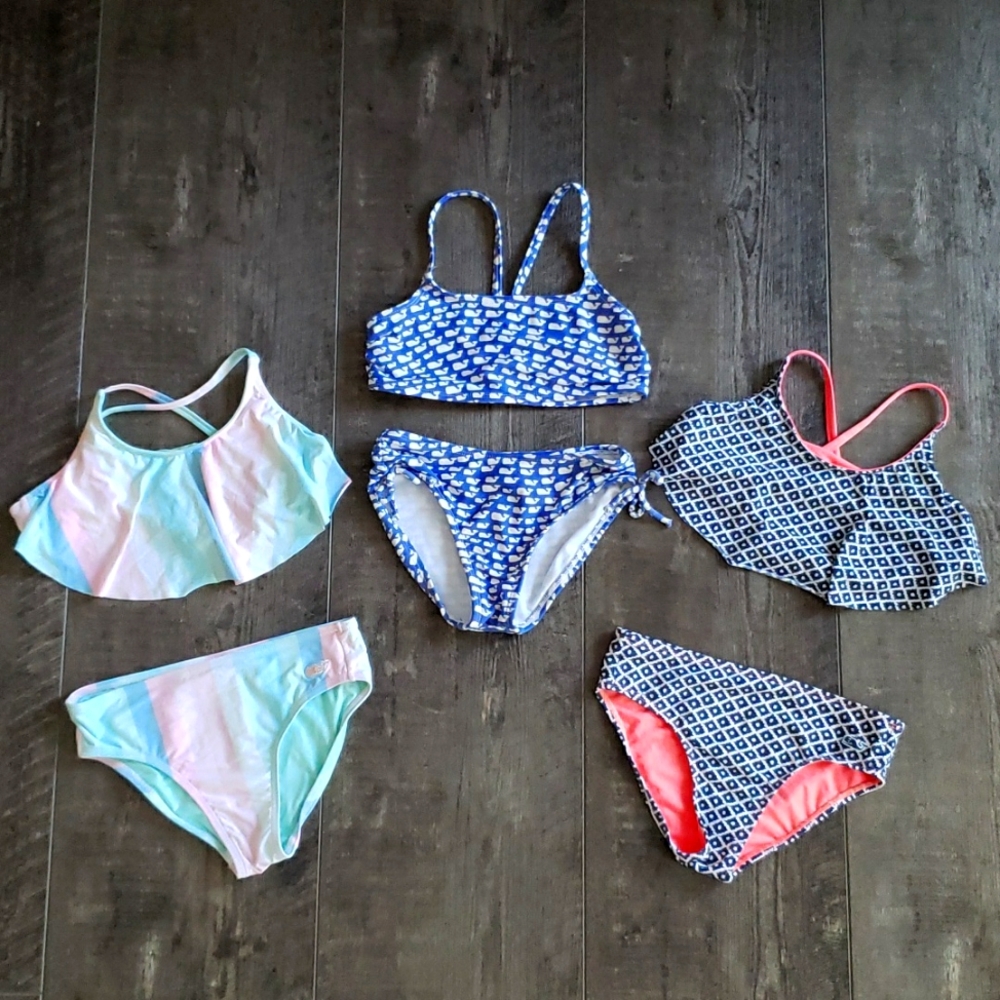 Lot of 3 Vineyard Vines 2 piece swimsuits lot